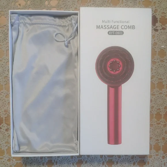 Red Multi-Functional Massage Comb - Picture 3 of 15